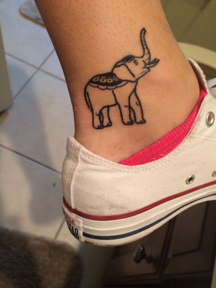 Elephant Ankle Tattoo