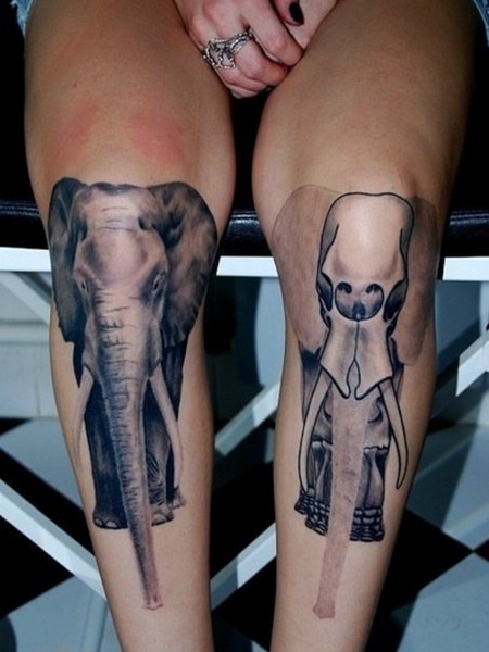 Elephant Leg Tattoo 1