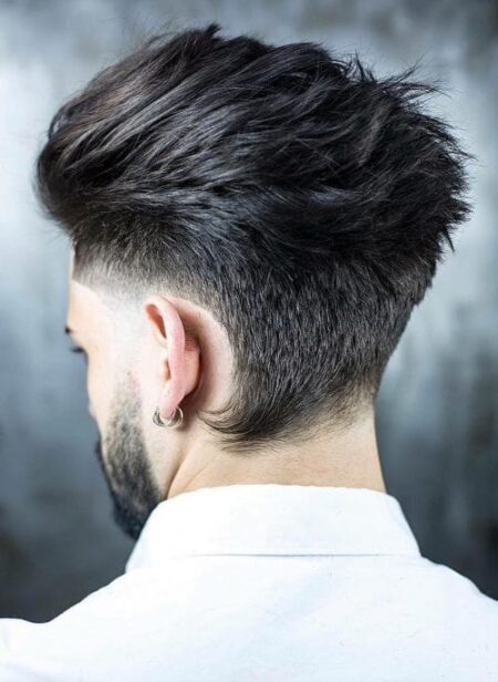 Fade And Mullet Haircut