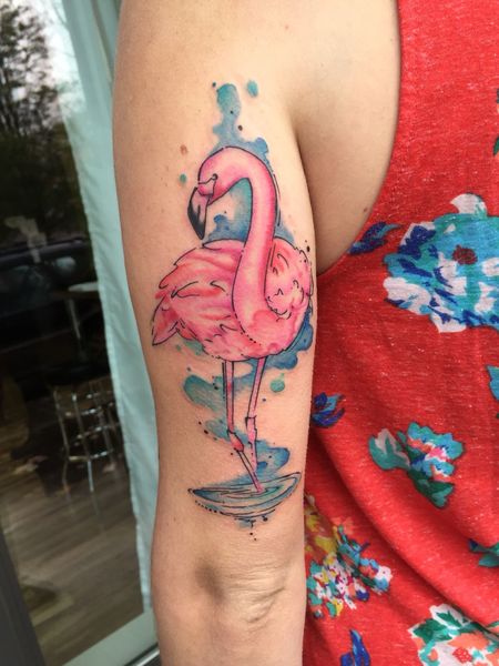 Flamingo Arm Tattoos