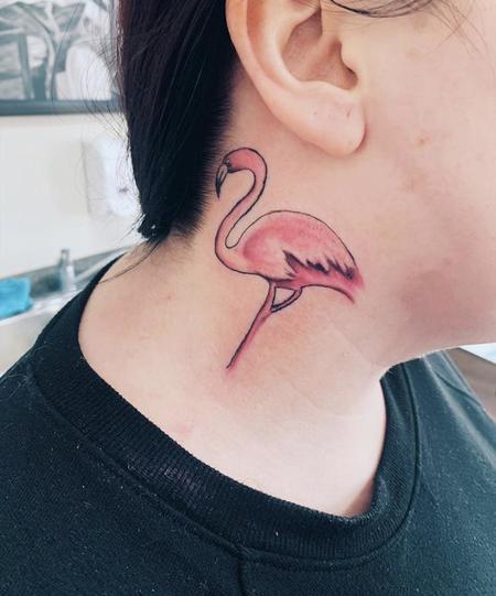 Flamingo Neck Tattoos