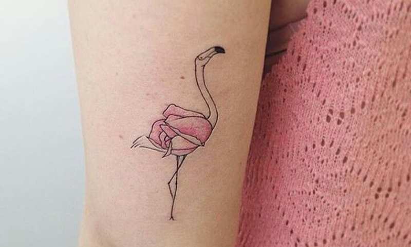 Flamingo Tattoos For Women