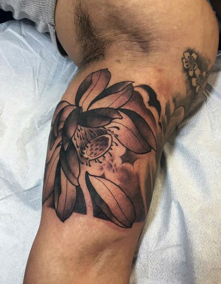 Flower Bicep Tattoos