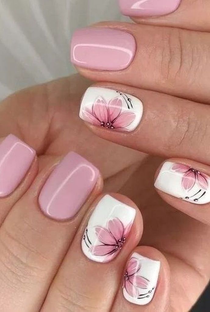 Flower Spring Nails