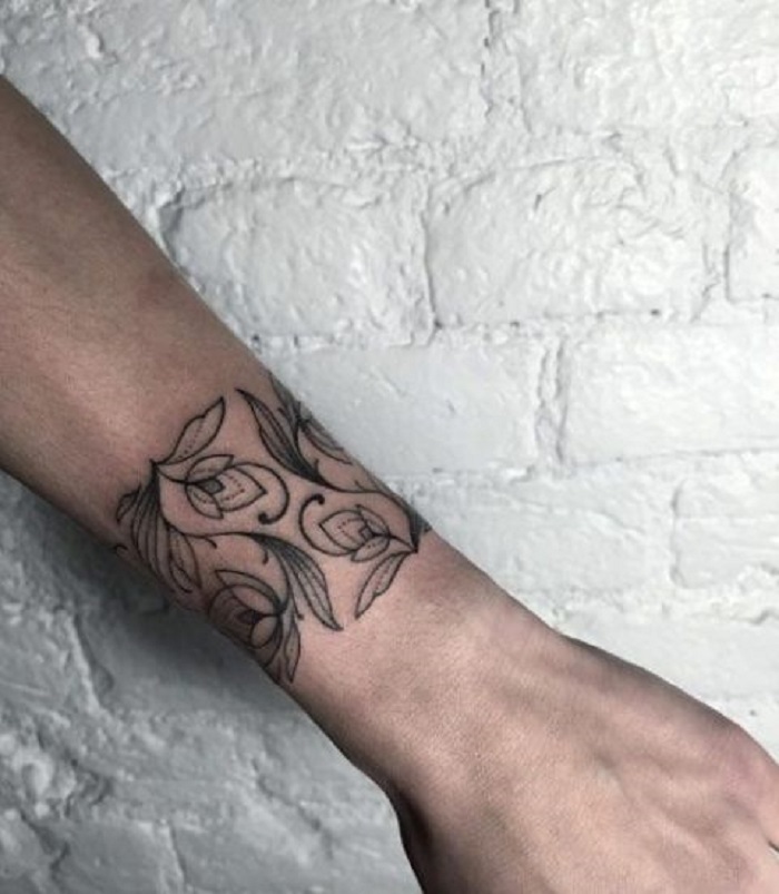 Flower Wrist Tattoos For Men