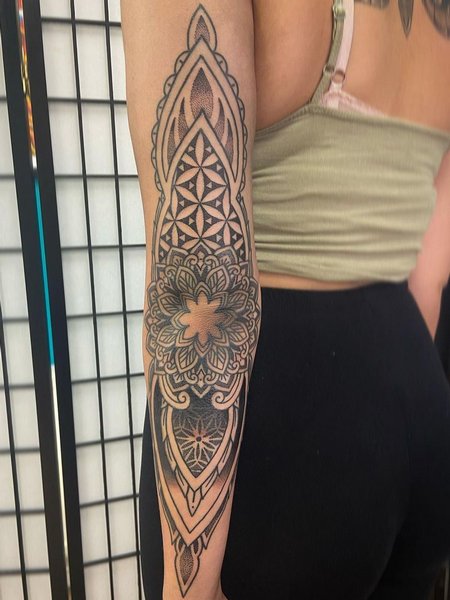 Full Elbow Tattoo