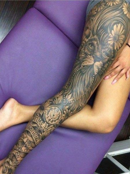 Full Leg Tattoo