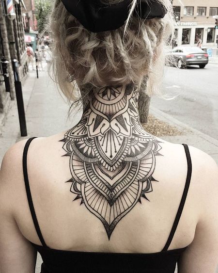 Full Neck Tattoo