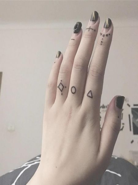 Geometric Hand Tattoos For Women