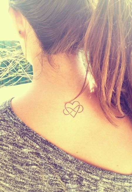 Heart Neck Tattoo