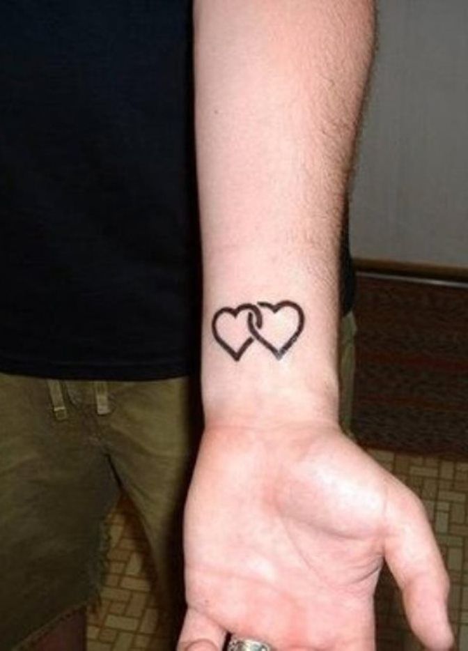 Heart Wrist Tattoos For Men