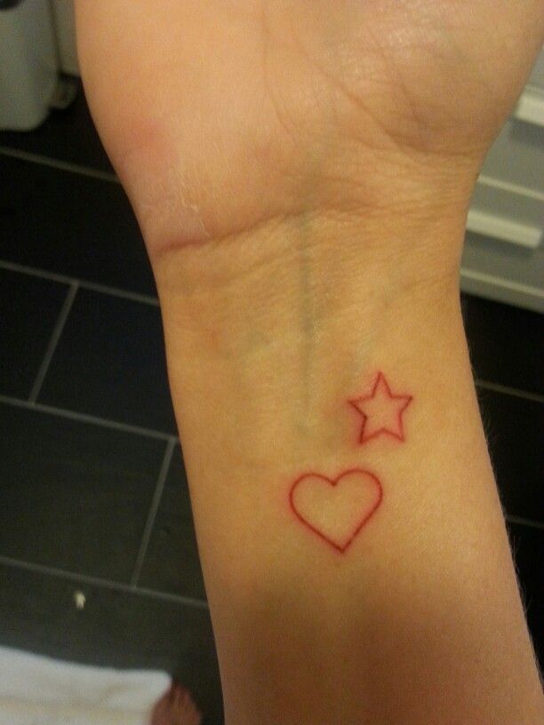 Heart and Star Tattoo