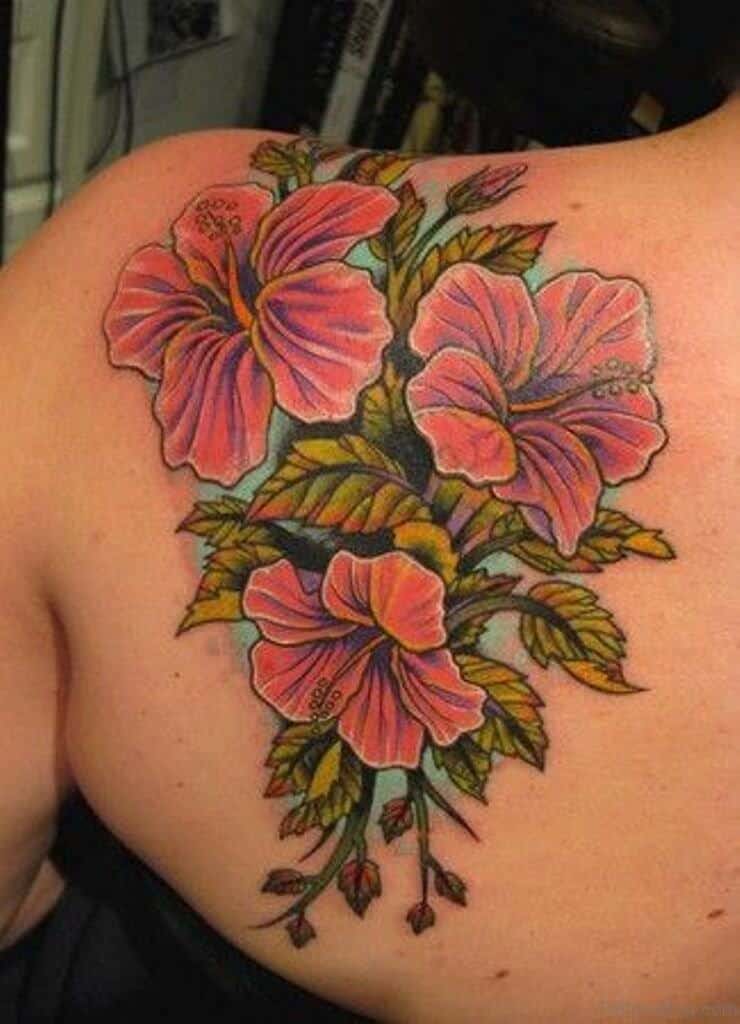 Hibiscus Tattoo Shoulder