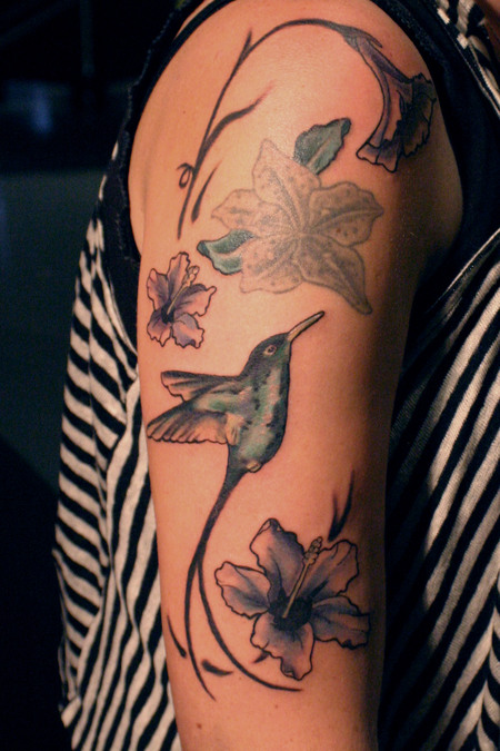 Hummingbird Arm Tattoos