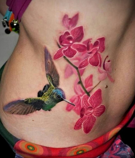 Hummingbird Belly Tattoos