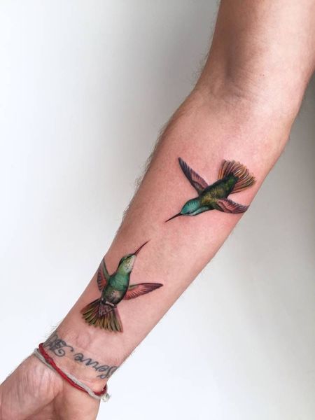 Hummingbird Forearm Tattoos