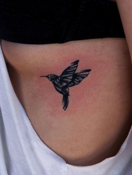 Hummingbird Rib Tattoos