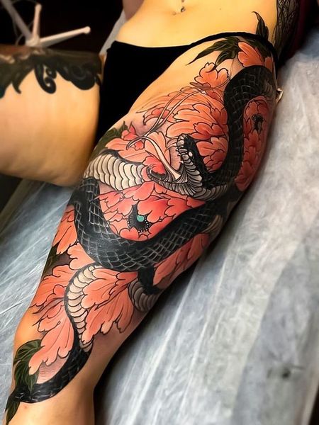 Japanese Leg Tattoo