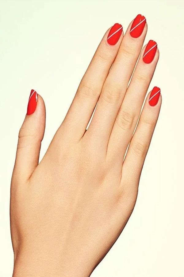 Light Red Nails