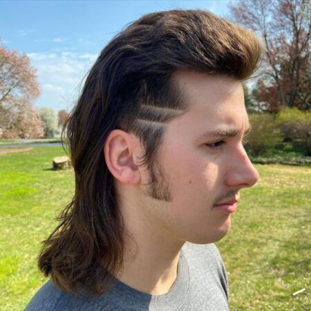 Long Straight Mullet Haircut