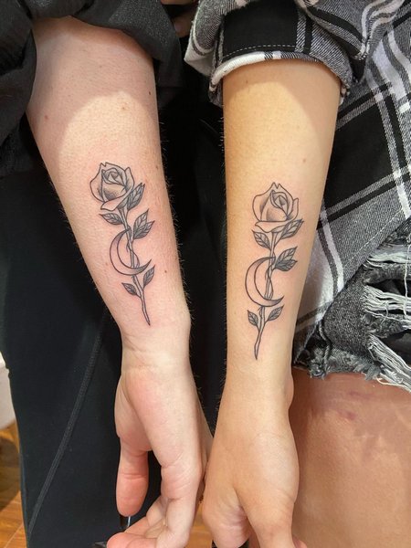 Matching Rose Tattoo