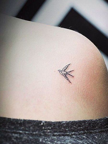 Minimalist Swallow Tattoos