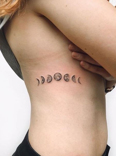 Moon Rib Tattoo