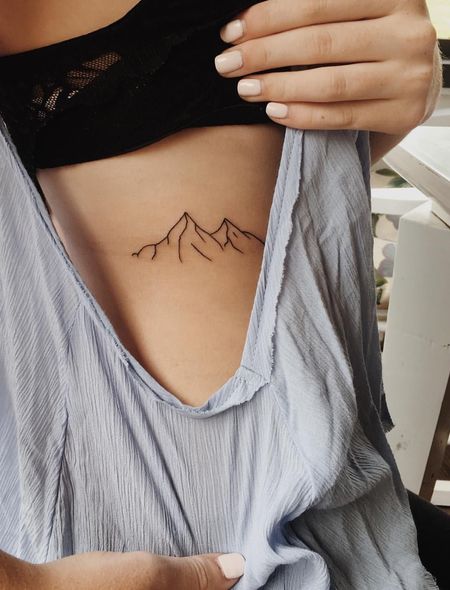 Mountain Rib Tattoo