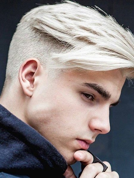 Mullet With Platinum Blond Hair