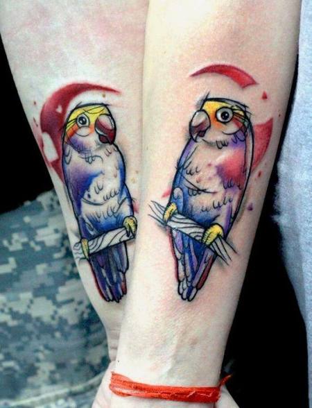 Parrot Wrist Tattoos