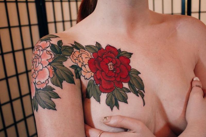 Peony Tattoos For Women