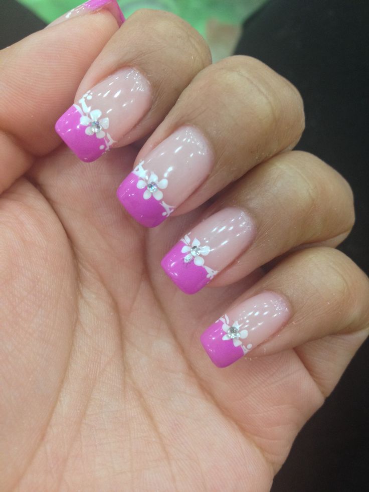 Pink Spring Nails