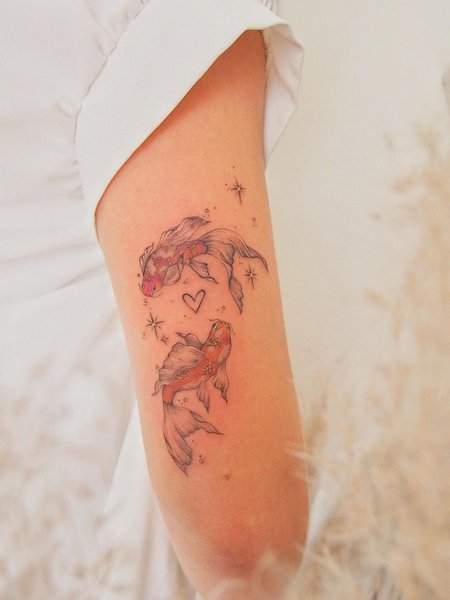 Pisces Koi Fish Tattoo