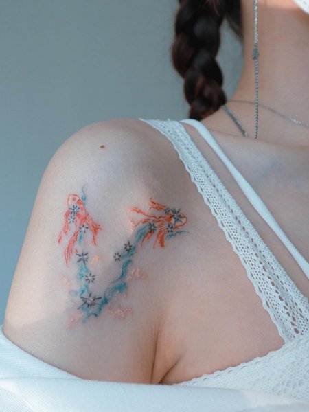 Pisces Tattoo For Women