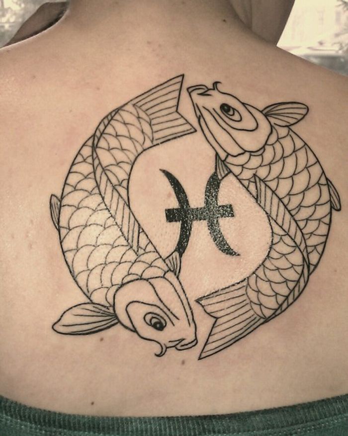 Pisces Zodiac Tattoo