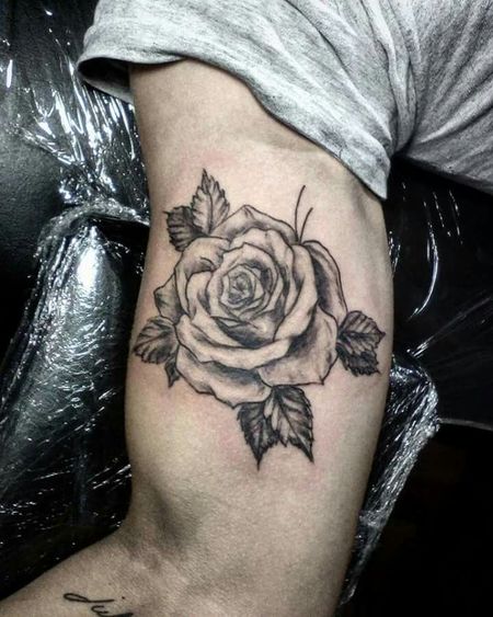Rose Bicep Tattoos