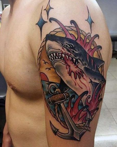 Shark Arm Tattoos