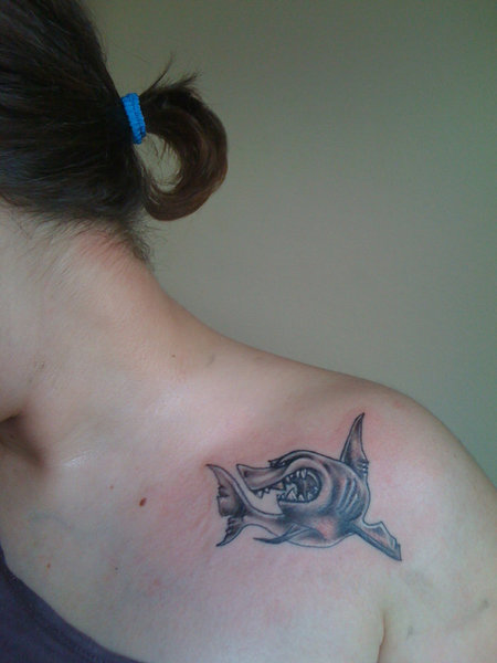 Shark Collarbone Tattoos