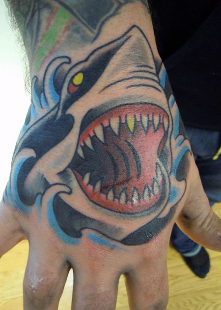 Shark Hand Tattoos