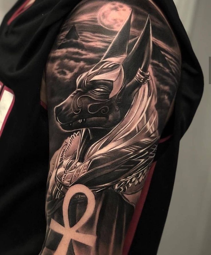 Shoulder Anubis Tattoo