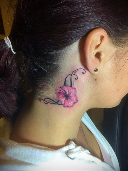 Side Neck Tattoo