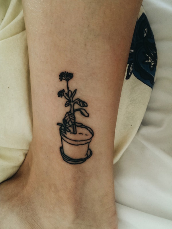 Simple Ankle Tattoo