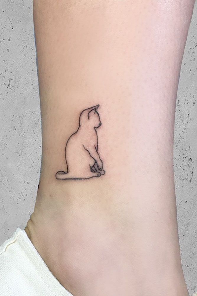 Simple Cat Tattoo