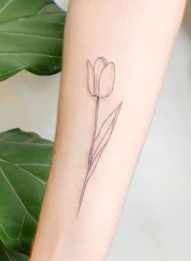 Simple Line Tattoo