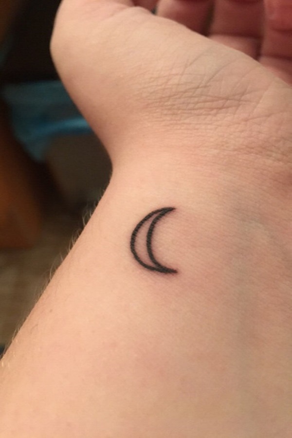 Simple Moon Tattoo