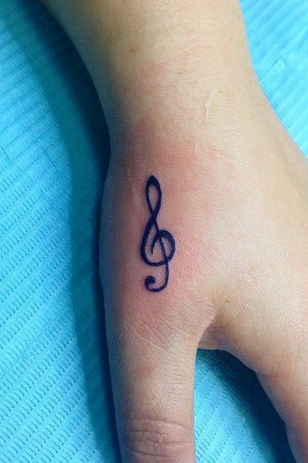 Simple Music Tattoo