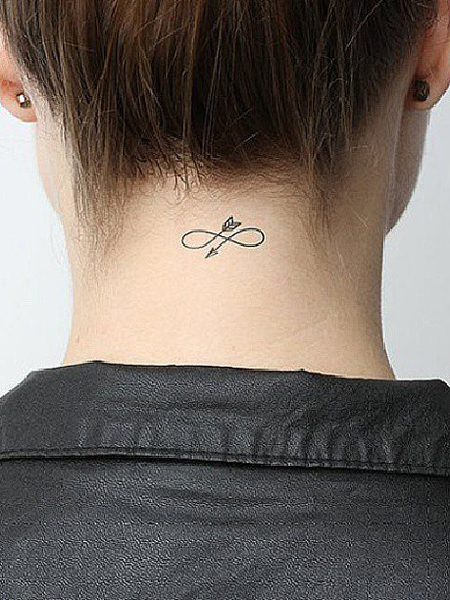 Simple Neck Tattoo