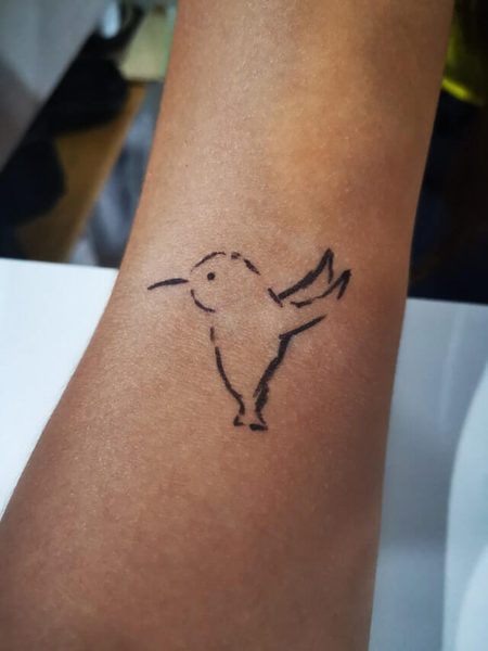 Simple Sparrow Tattoos