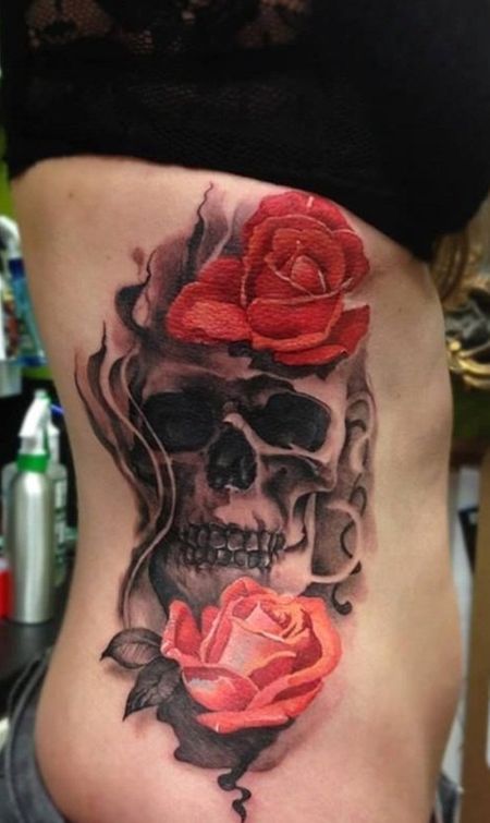 Skull Rib Tattoo