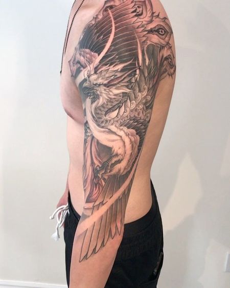 Sleeve Hawk Tattoos